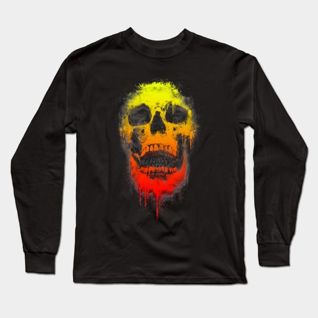 Urban Skull Long Sleeve T-Shirt by opawapo